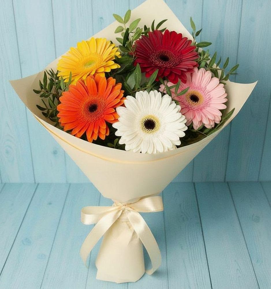 Букет цветов из: Герберы в Марково