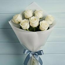 Букет 7 Белых роз Эдлесс Лав #REPLACE_PRED# Марково