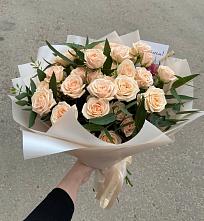 Букет Кремовые розы Латте в Марково
