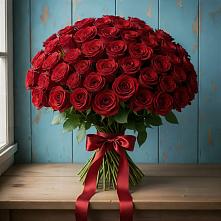 Букет Красные розы Блэк Меджик в Марково
