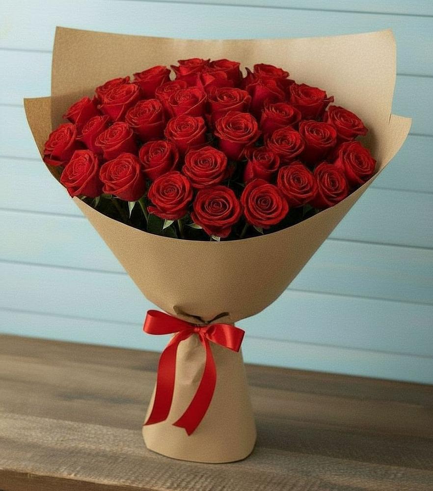Букет Красные розы Милано в Марково