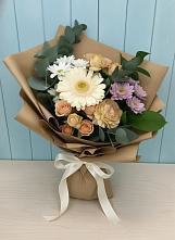 Букет цветов из:  Герберы и Хризантемы в Марково