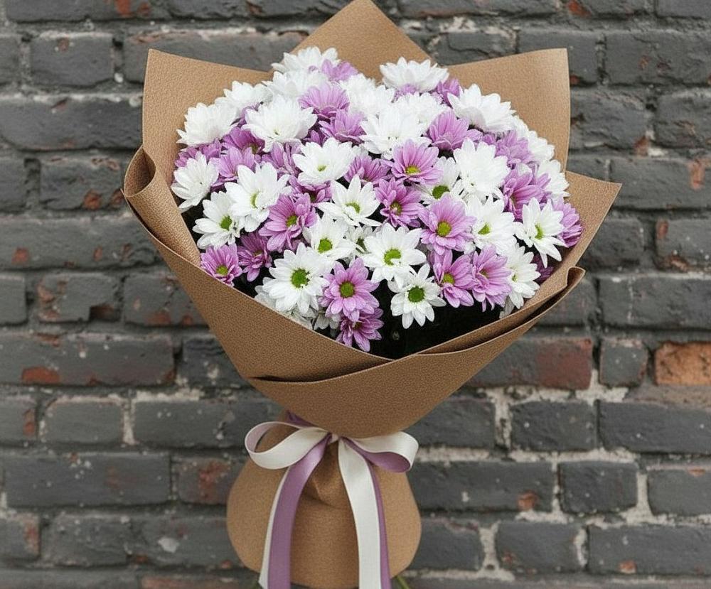 Букет цветов из: Хризантемы в Марково