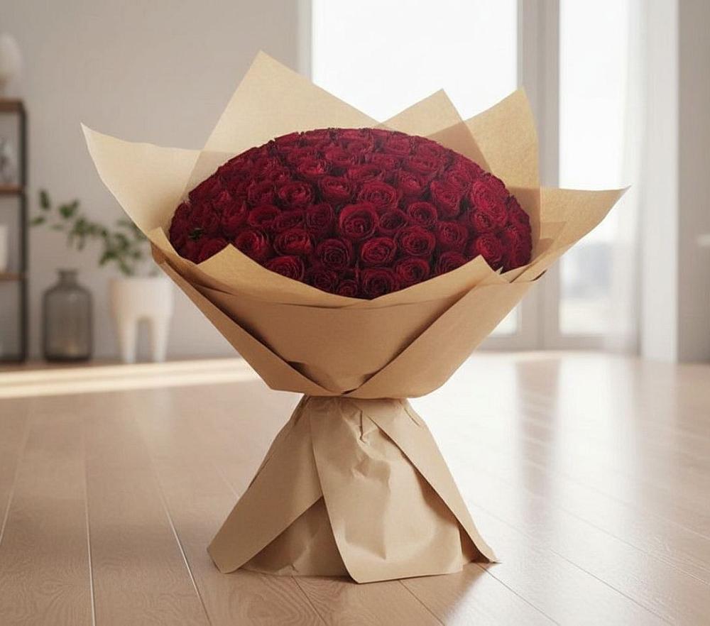 Букет 101 Красная роза в Марково