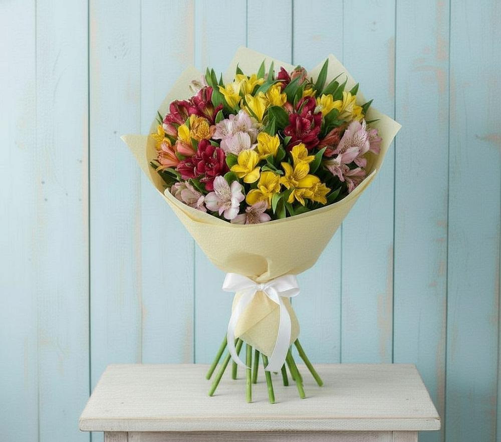 Букет цветов из: Альстромерии в Марково