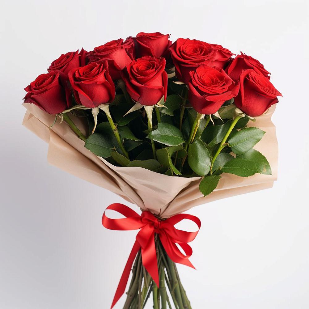 Букет 11 Красных роз Эдлесс Лав в Марково