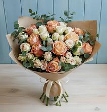 Букет цветов из:  Альстромерии и Розы #REPLACE_PRED# Марково